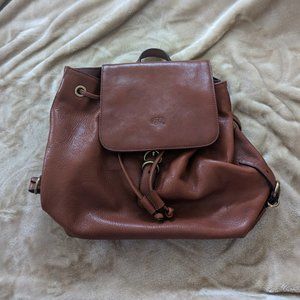 leather backpack